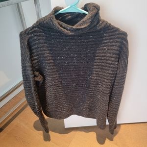 Dark Grey Madewell Turtleneck Sweater, Small